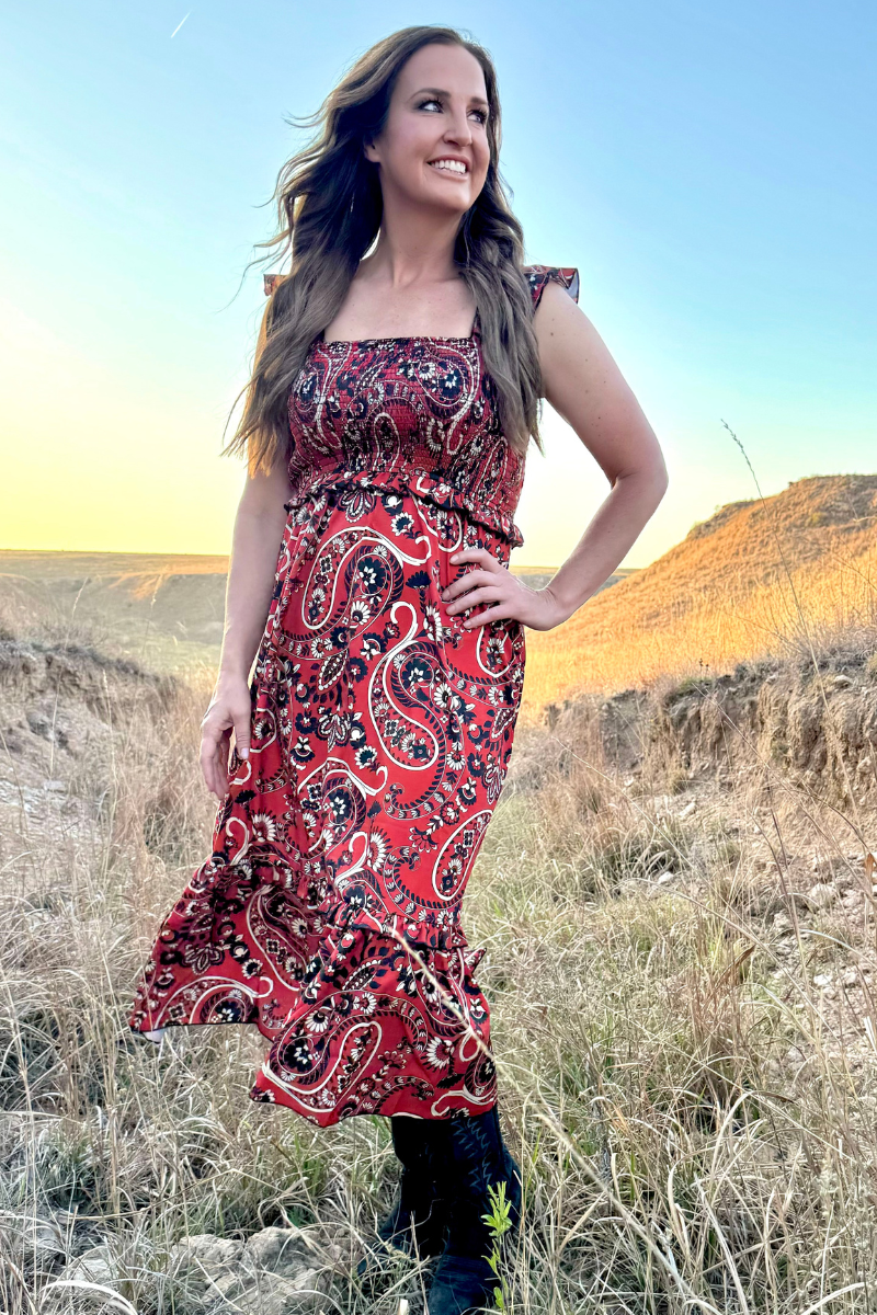Canyon Paisley Dress