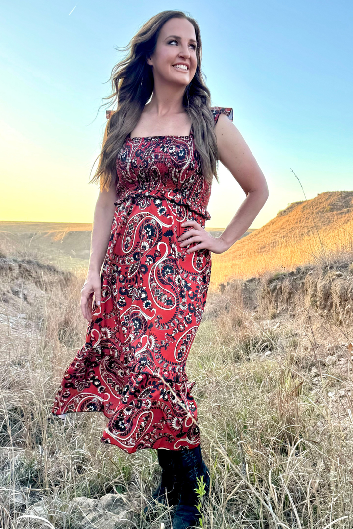 Canyon Paisley Dress