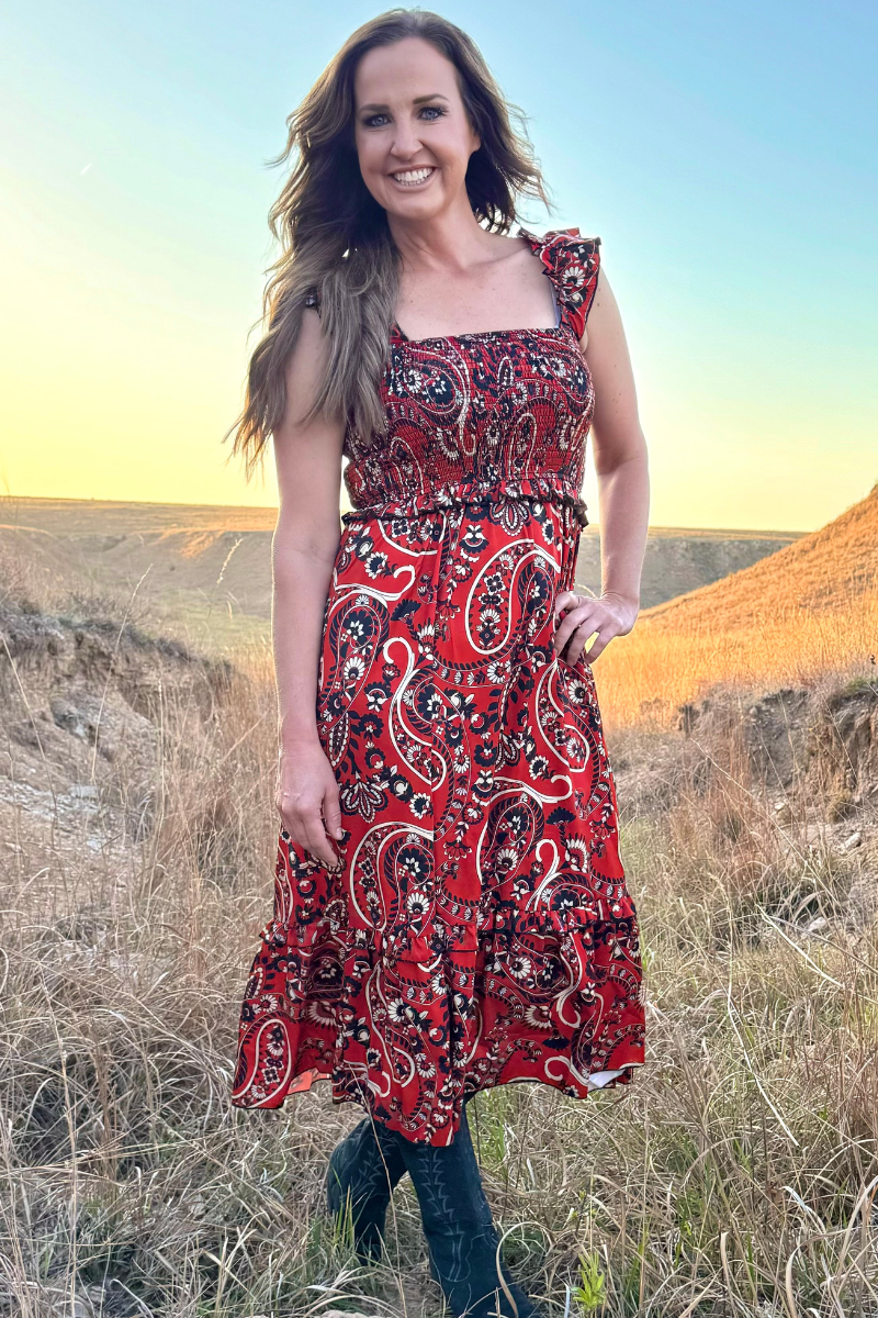 Canyon Paisley Dress