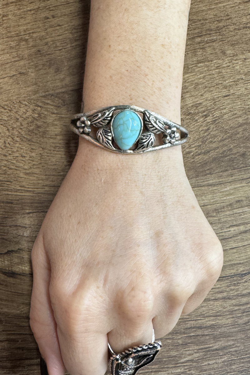 Turquoise Bloom Cuff