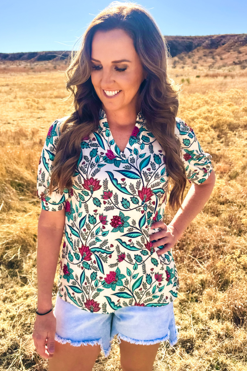 Floral Breeze Top