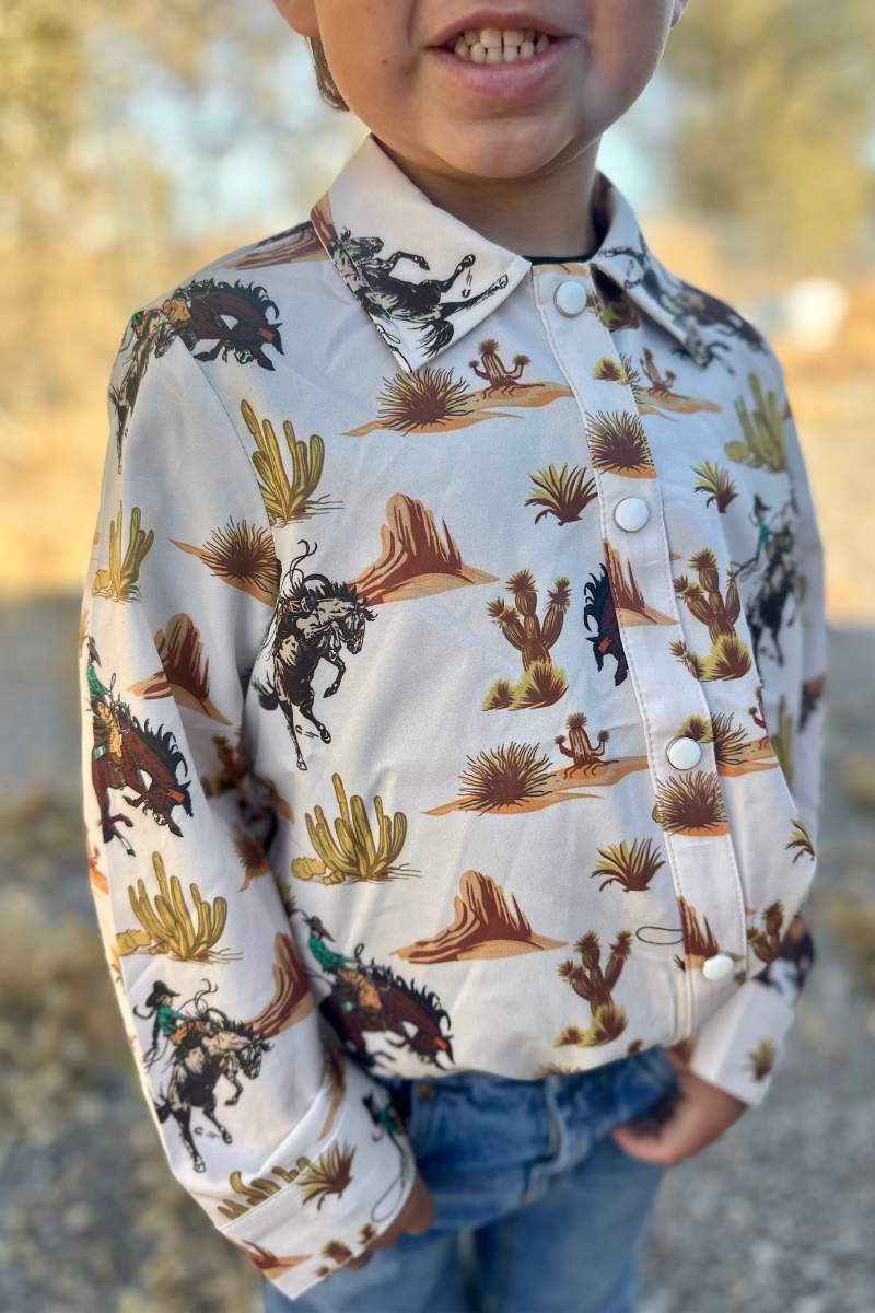 Mini Down In The Desert Button Up