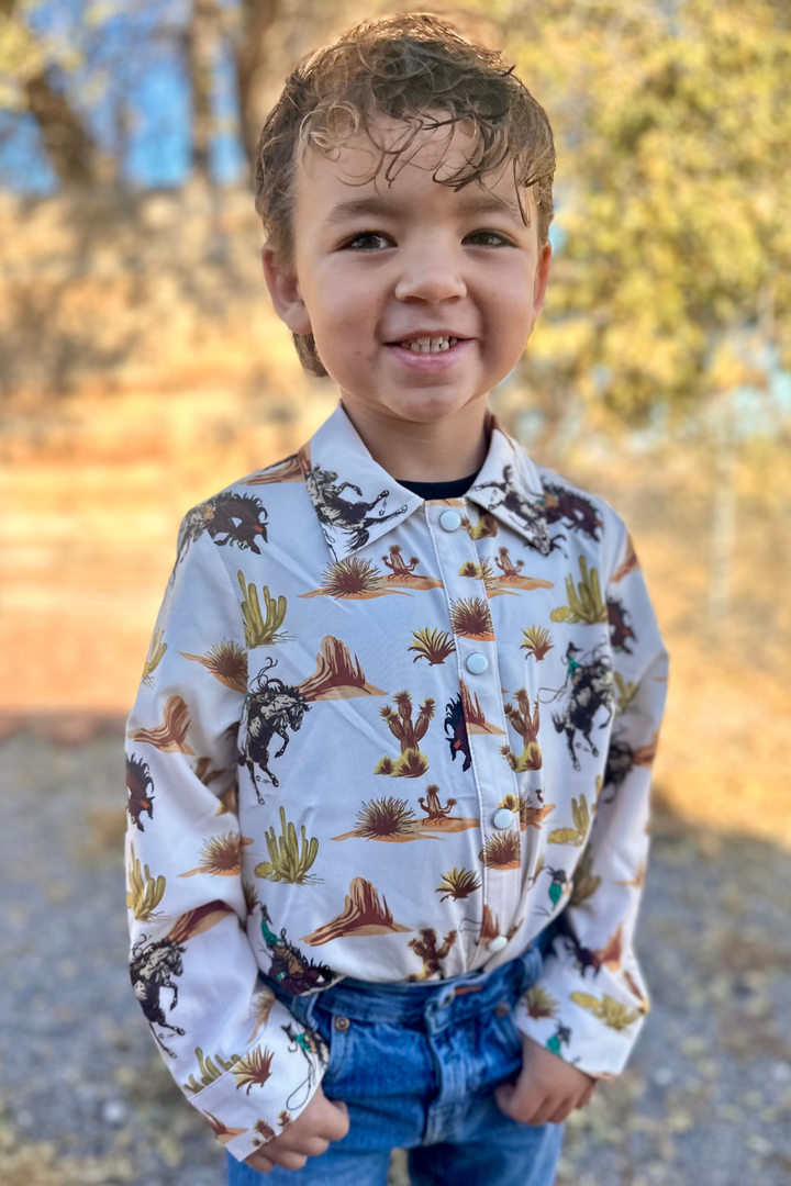 Mini Down In The Desert Button Up