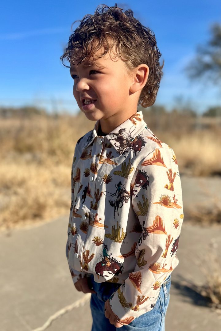 Mini Down In The Desert Button Up