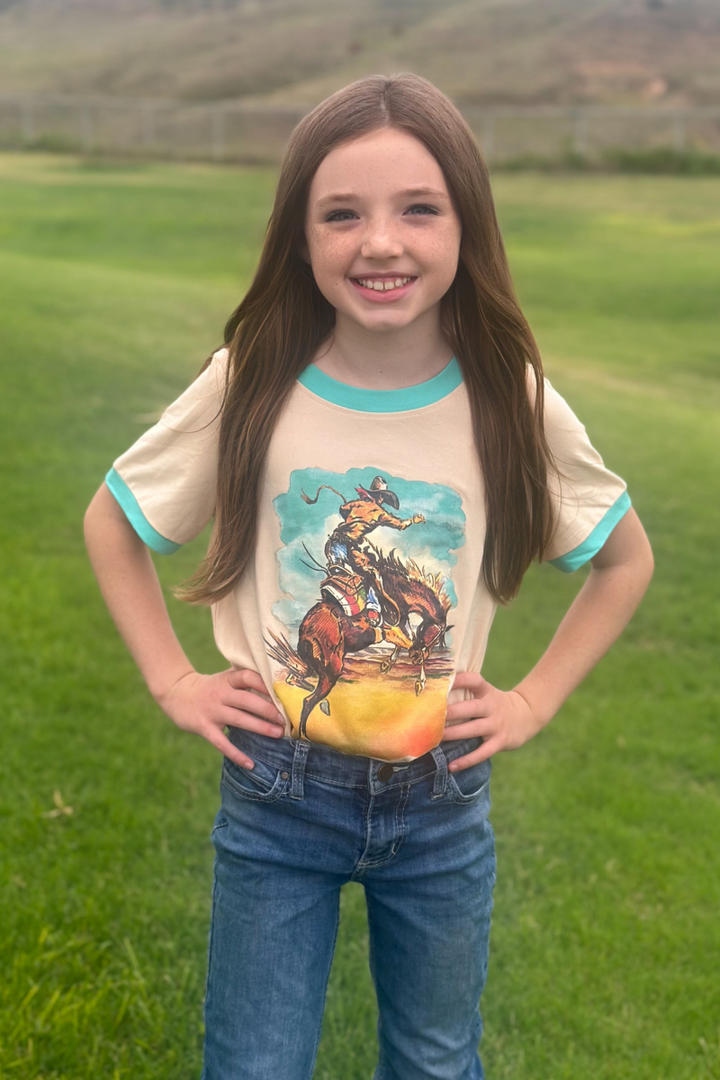 Mini Last Wild Ride Ringer Tee