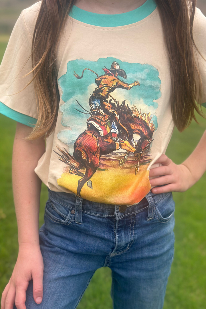 Mini Last Wild Ride Ringer Tee