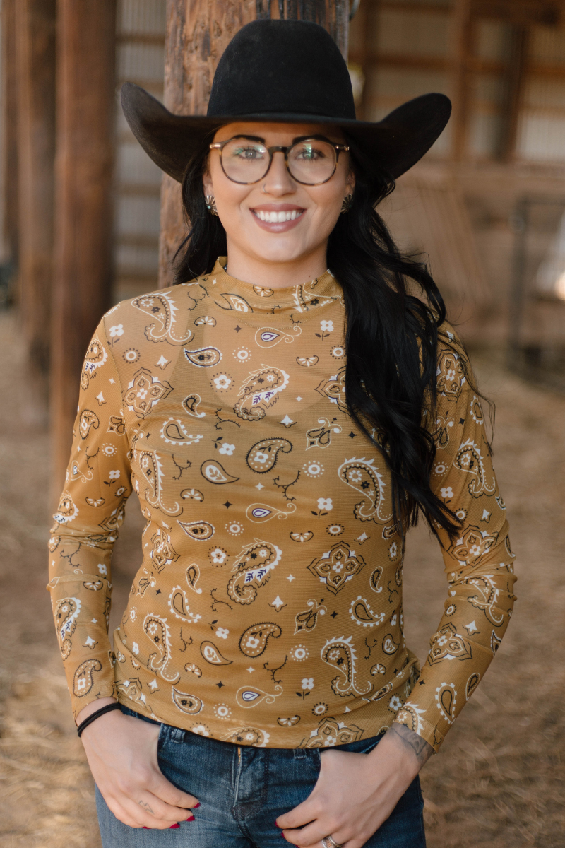 Bandana Babe Mustard Mesh