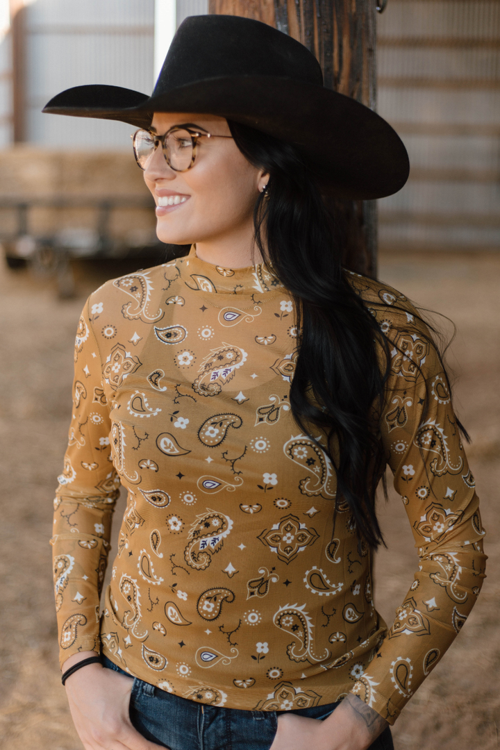 Bandana Babe Mustard Mesh