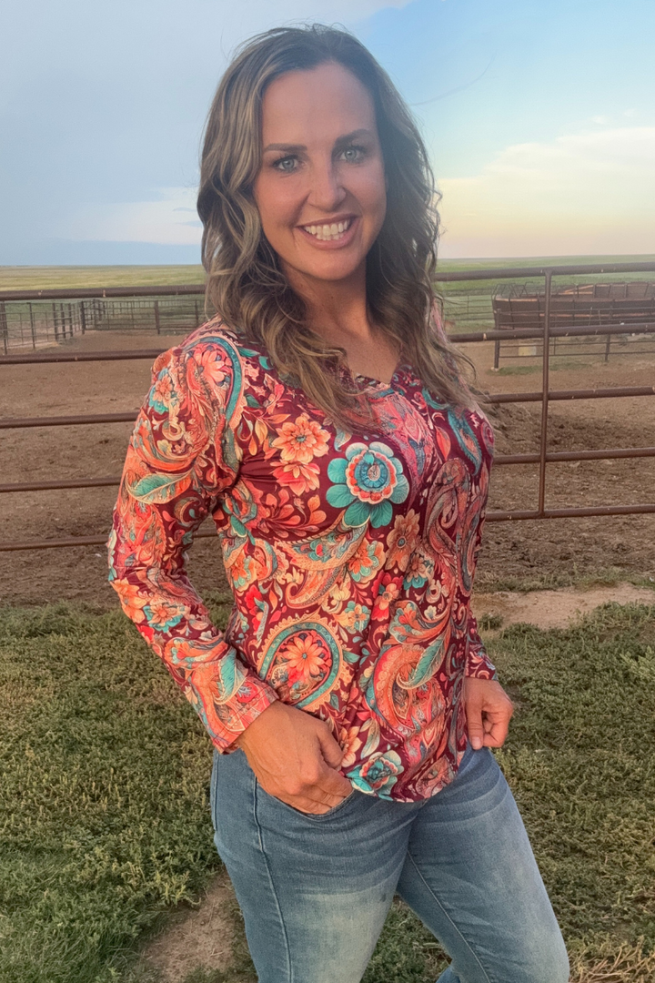 Paisley On The Plains Top