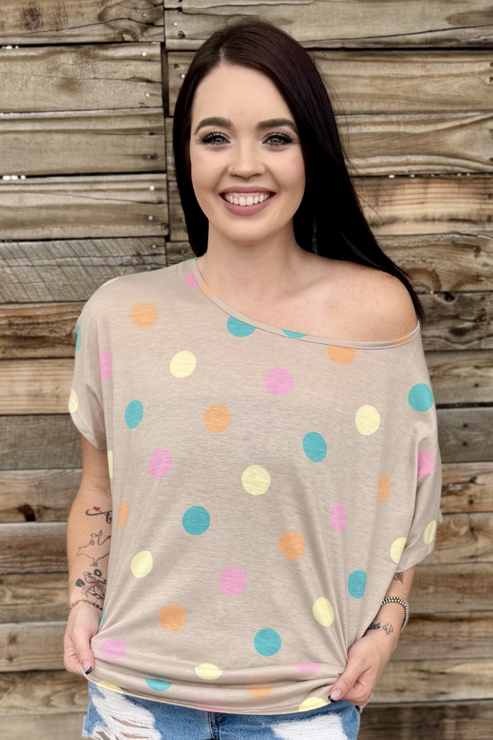 Pastel Polka Top