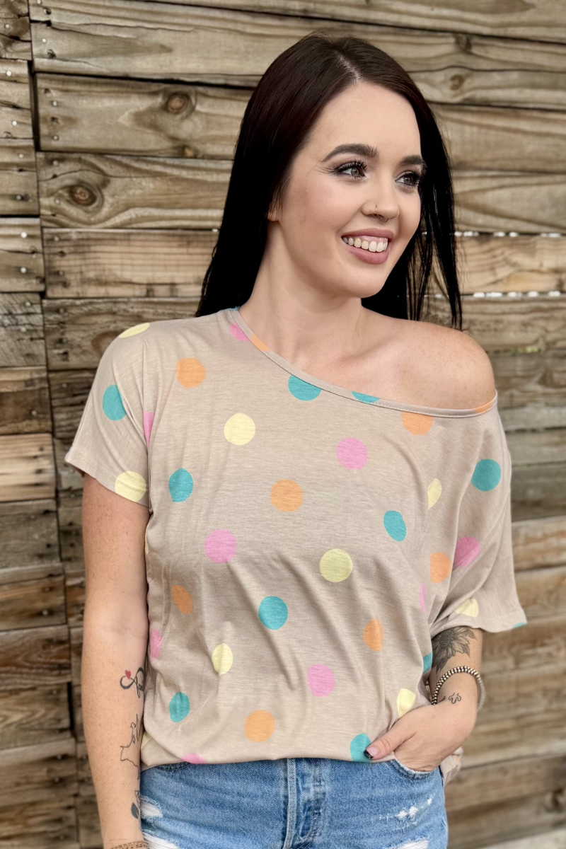 Pastel Polka Top