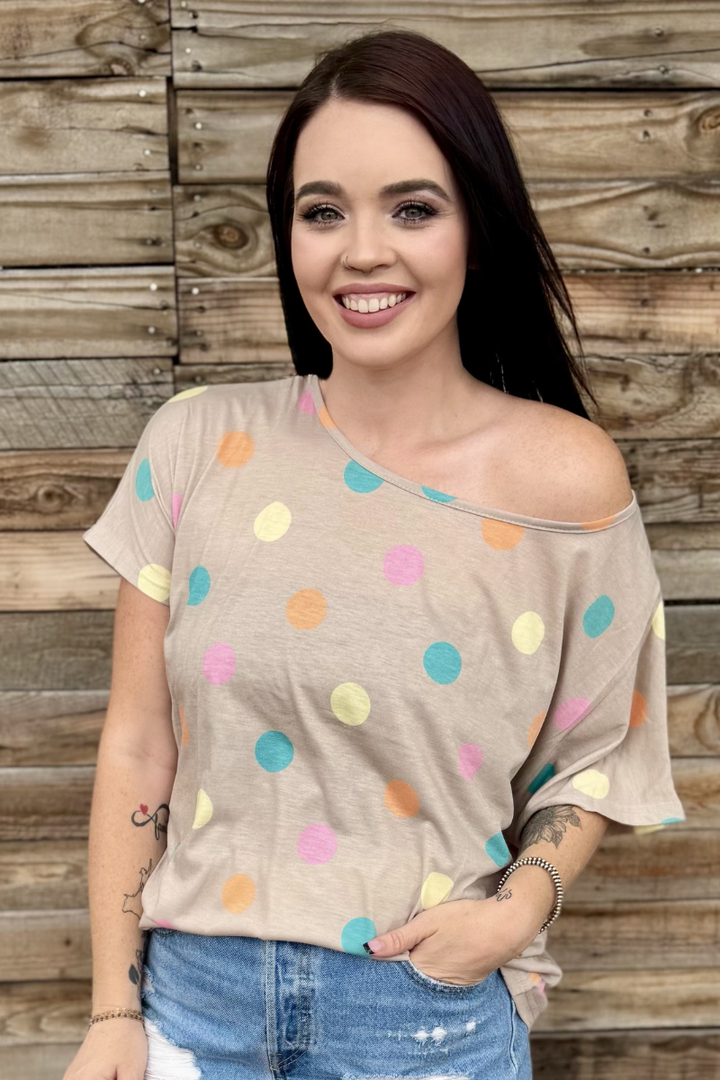 Pastel Polka Top