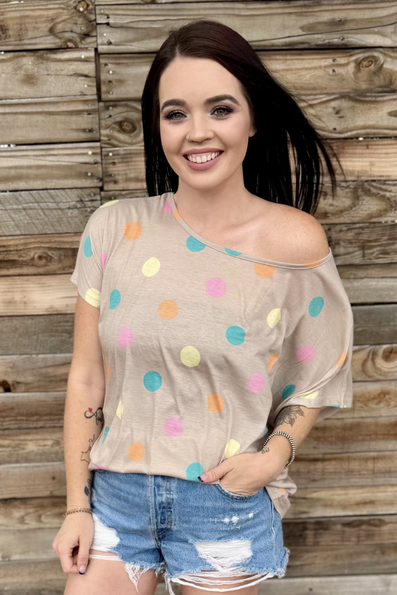 Pastel Polka Top
