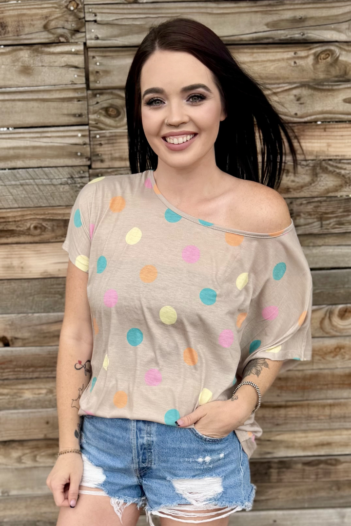 Pastel Polka Top