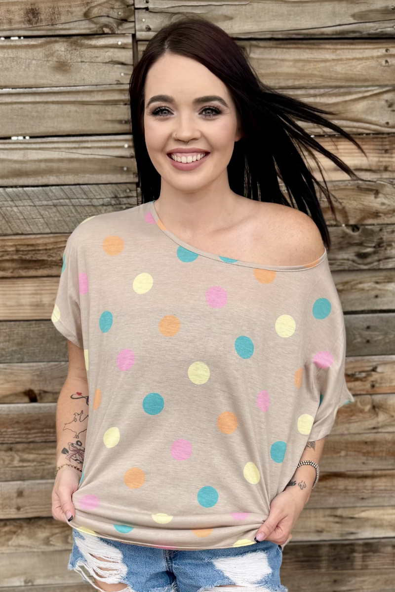 Pastel Polka Top
