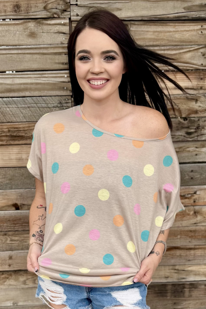 Pastel Polka Top