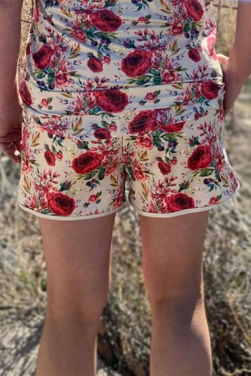 Porcelain Petals Shorts