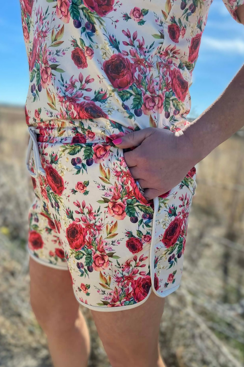 Porcelain Petals Shorts