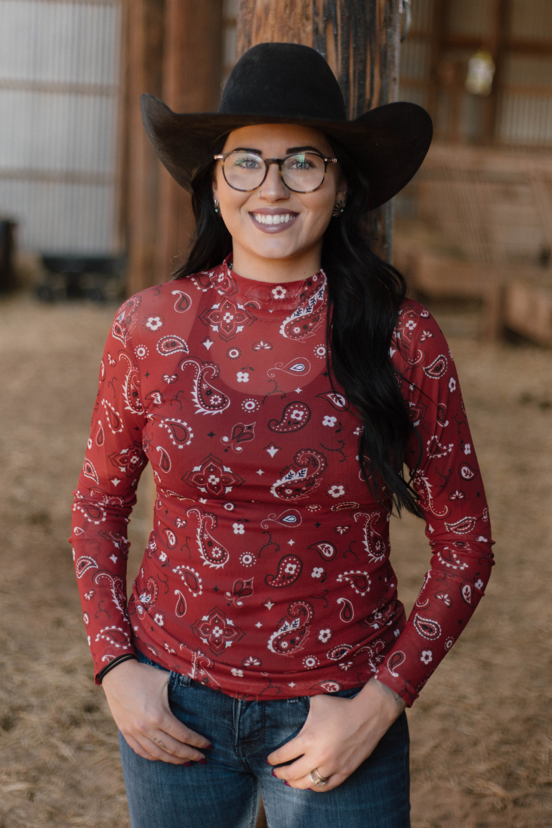 Bandana Babe Mesh Top