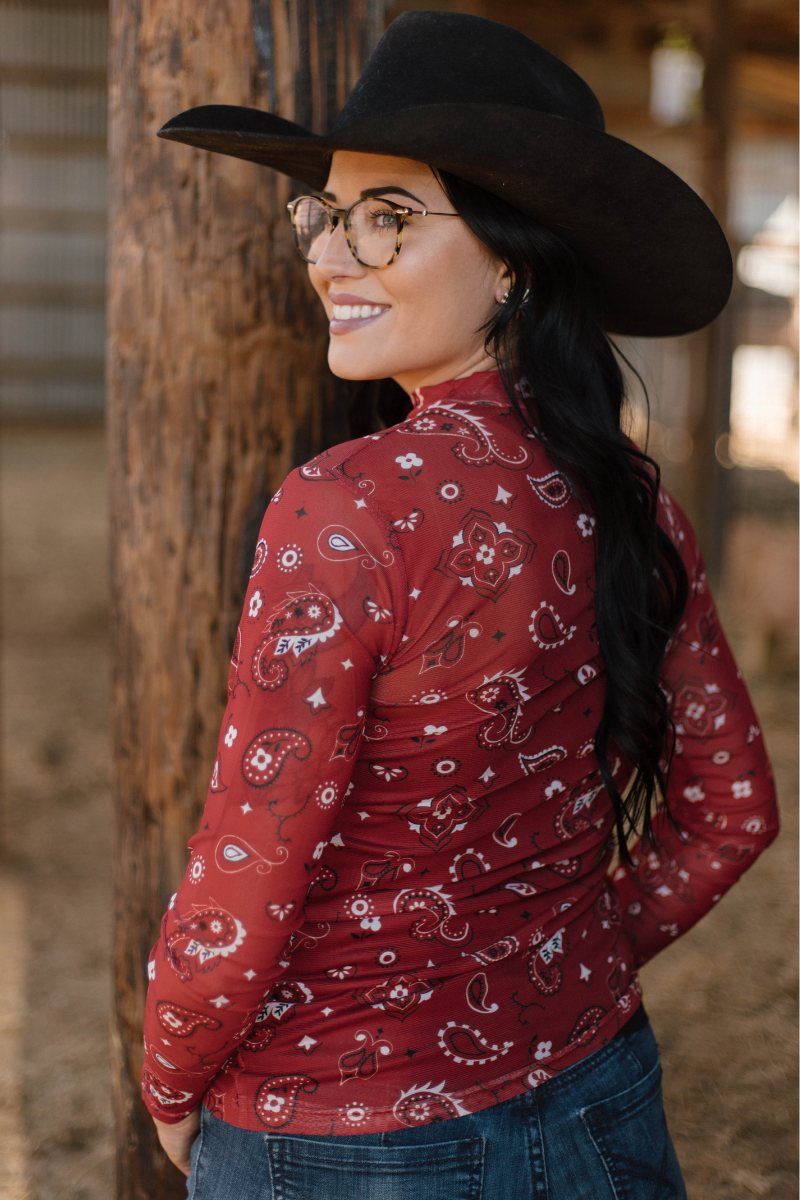 Bandana Babe Mesh Top