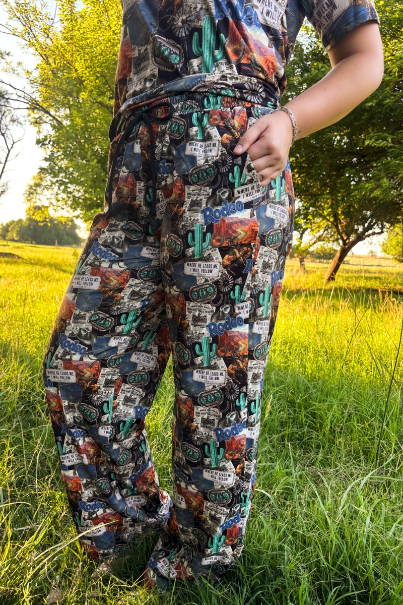 Retro Rodeo Night Pants