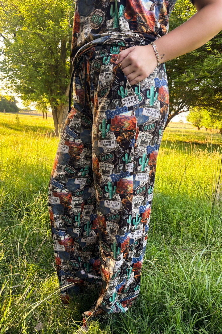 Retro Rodeo Night Pants