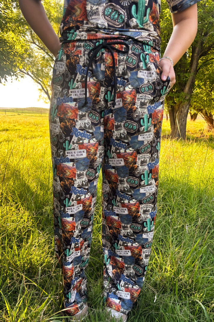 Retro Rodeo Night Pants