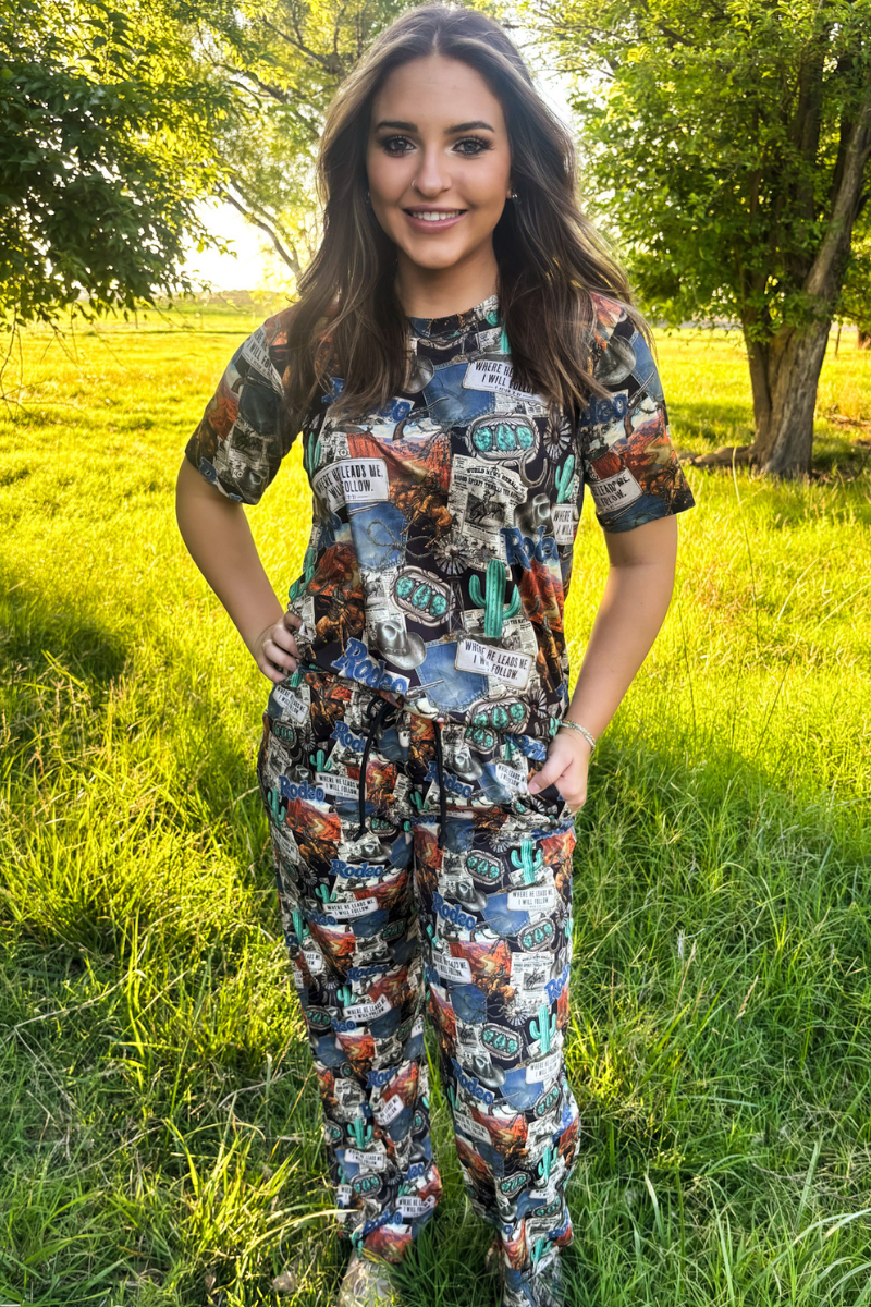 Retro Rodeo Night Pants