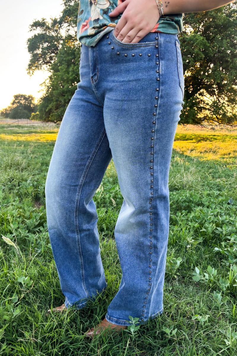 Studded SK Denim