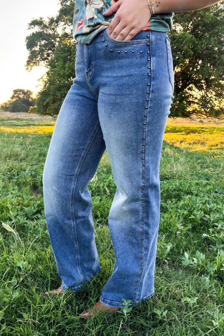 Studded SK Denim