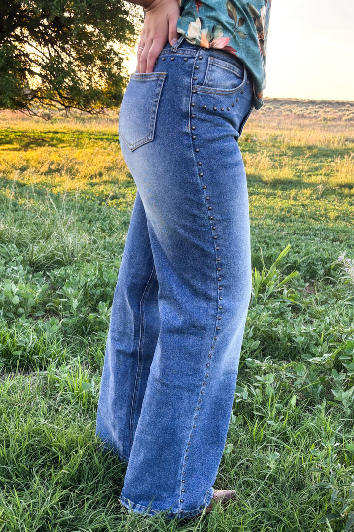 Studded SK Denim