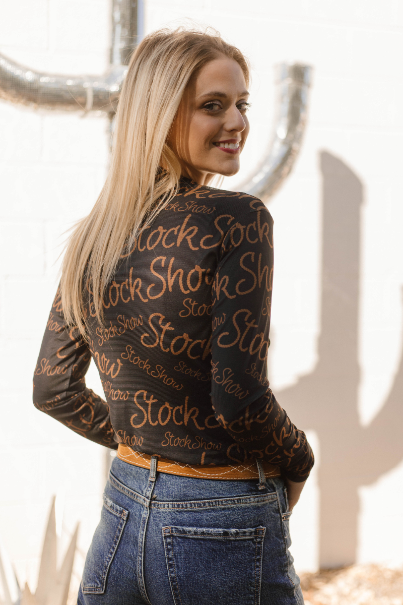 Stock Show Queen Mesh Top