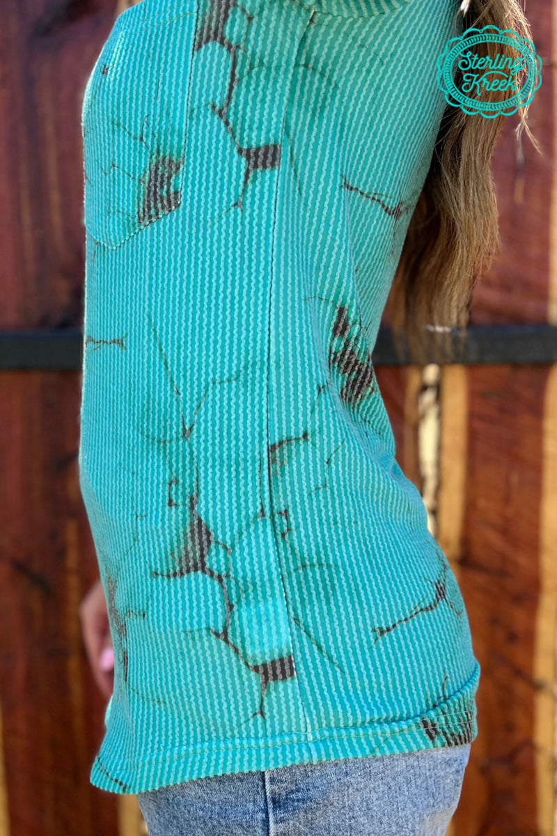 Turquoise Herd V-Neck