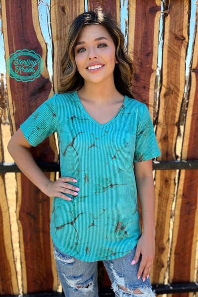 Turquoise Herd V-Neck