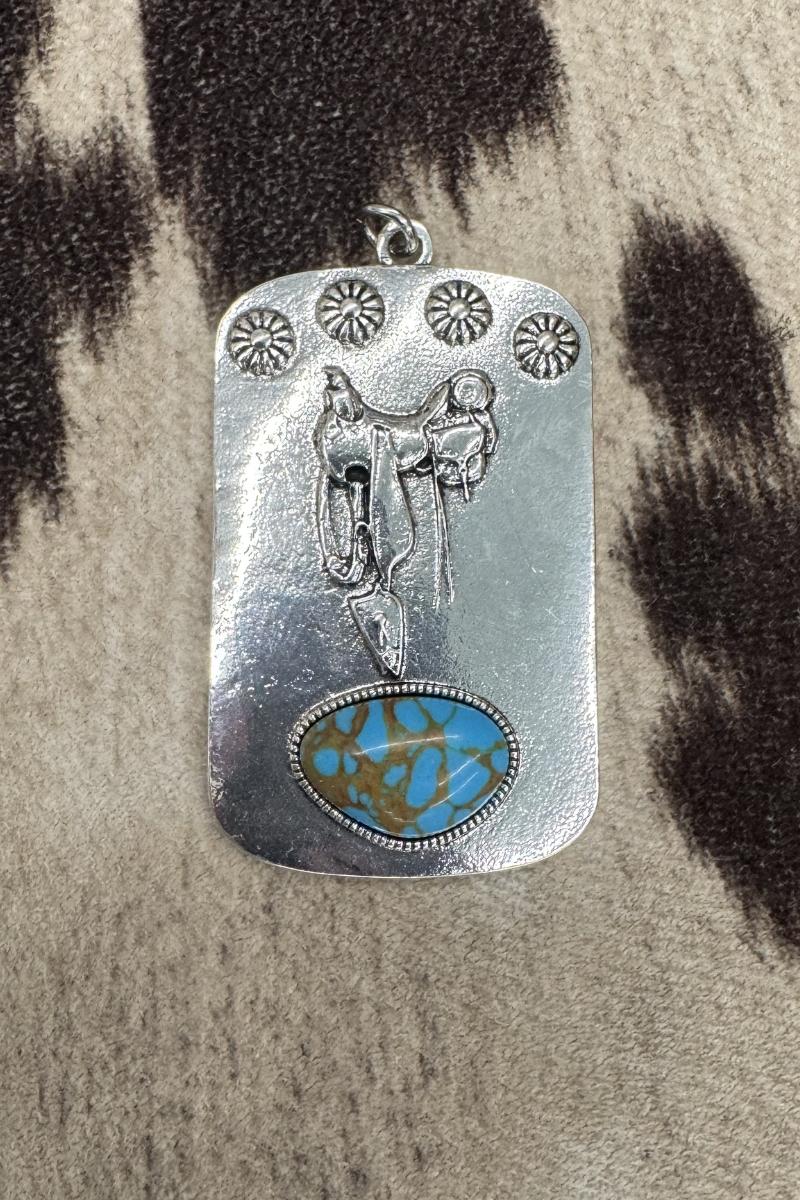 Turquoise Saddle Pendant
