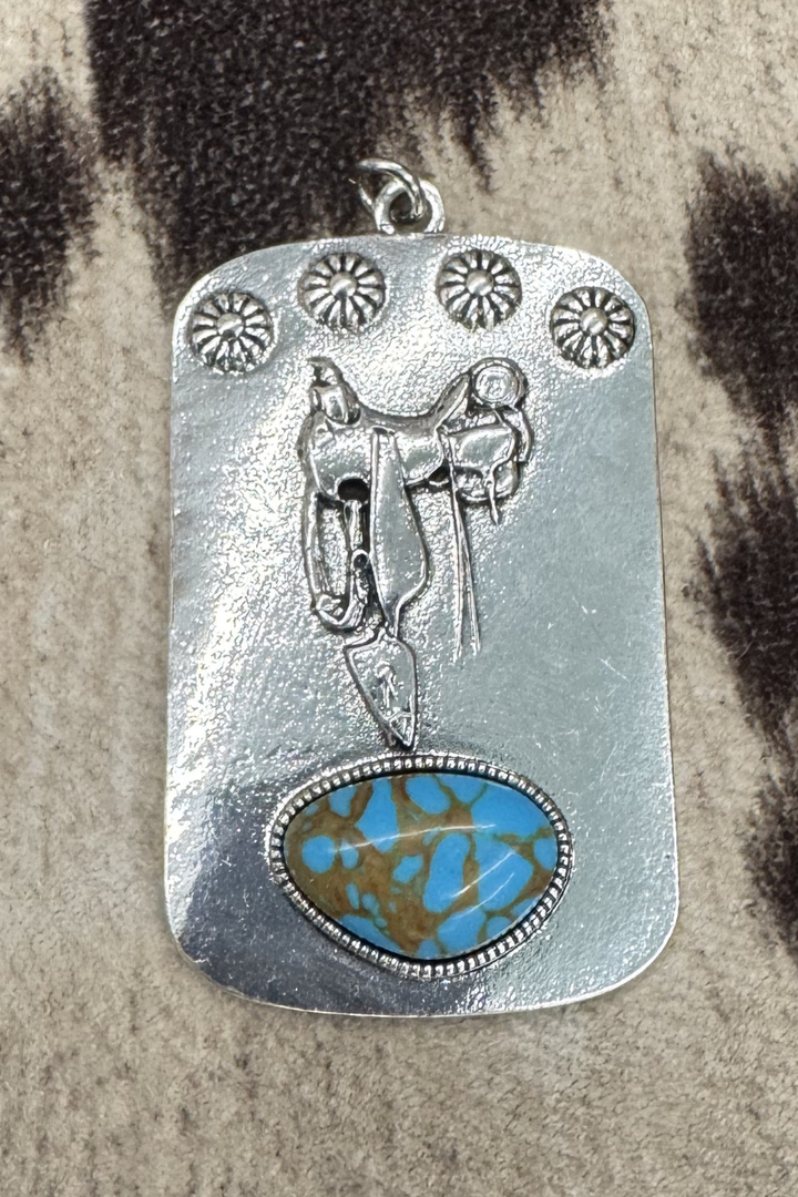 Turquoise Saddle Pendant