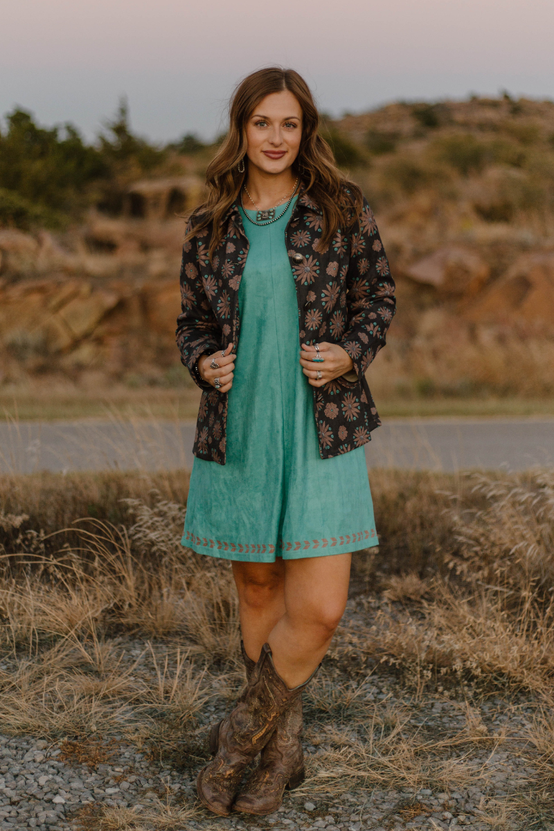 Turquoise Trails Dress Sterling Kreek Turquoise Trails Dress Sterling Kreek
