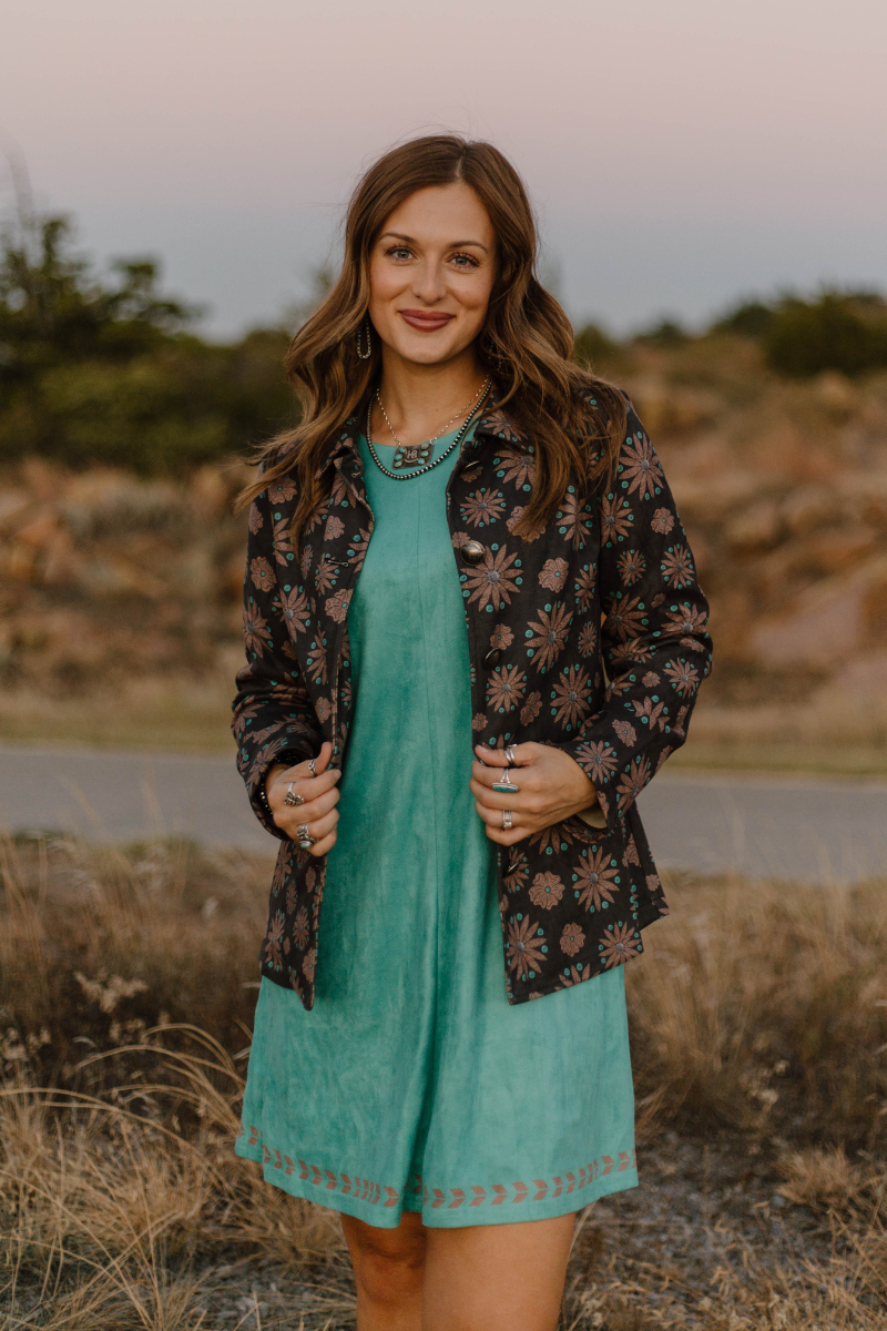 Turquoise Trails Dress Sterling Kreek Turquoise Trails Dress Sterling Kreek