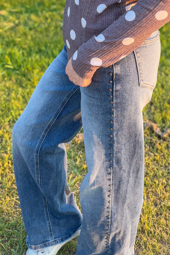 Studded SK Denim