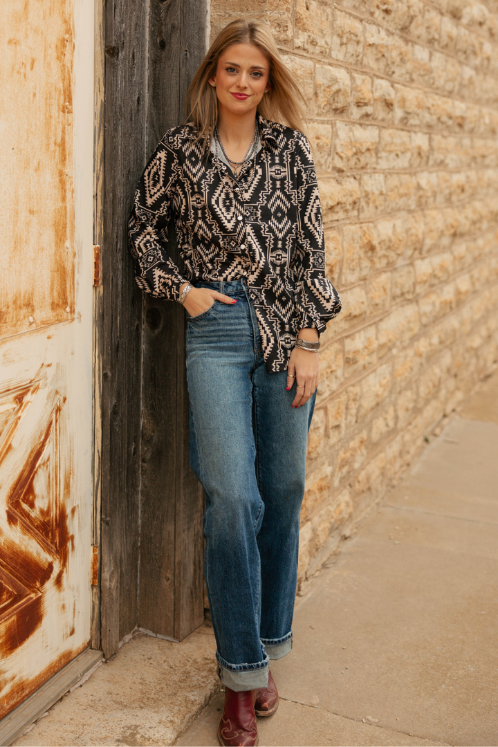 Sundown Smoke Button Up