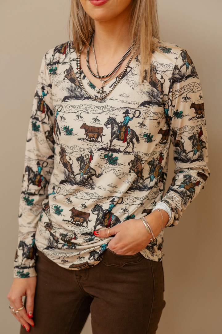 Day Workin Long Sleeve Top
