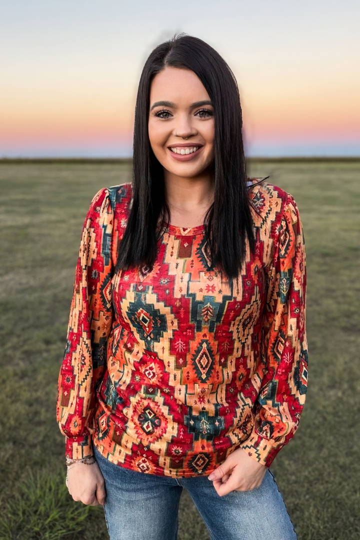 Ranch Road Aztec Top