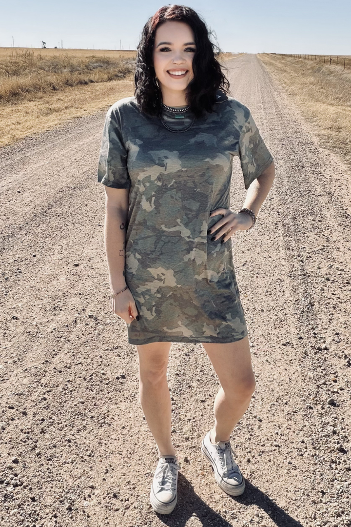 Camo Kreek T-Shirt Dress