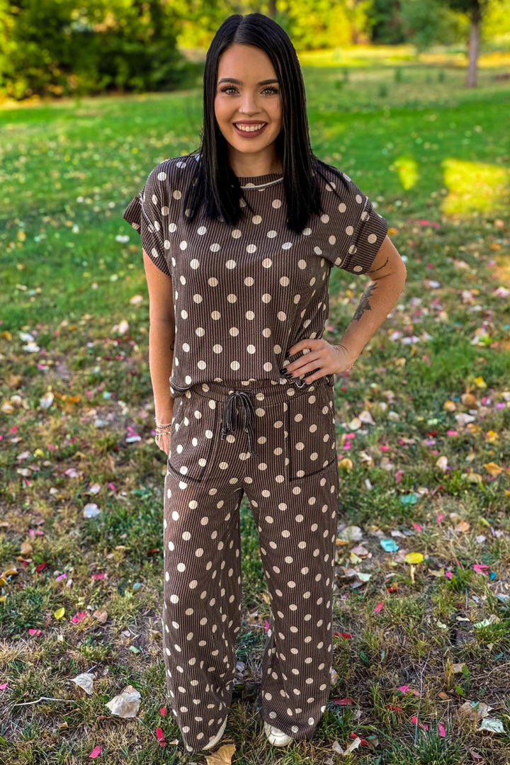 Mocha Dot Pants