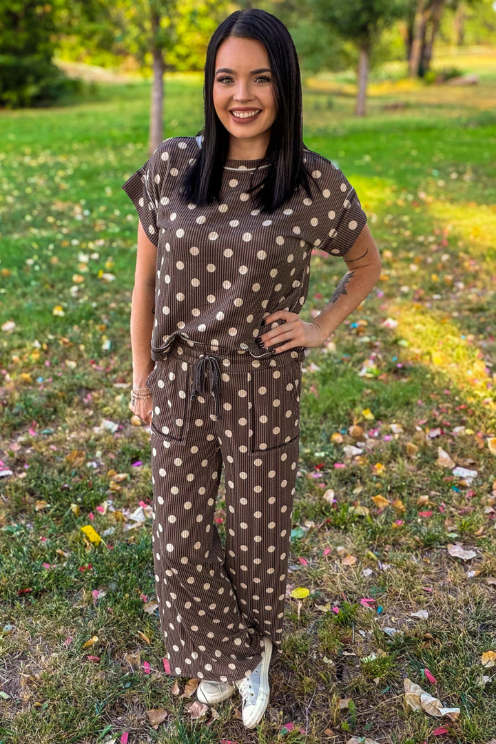Mocha Dot Pants
