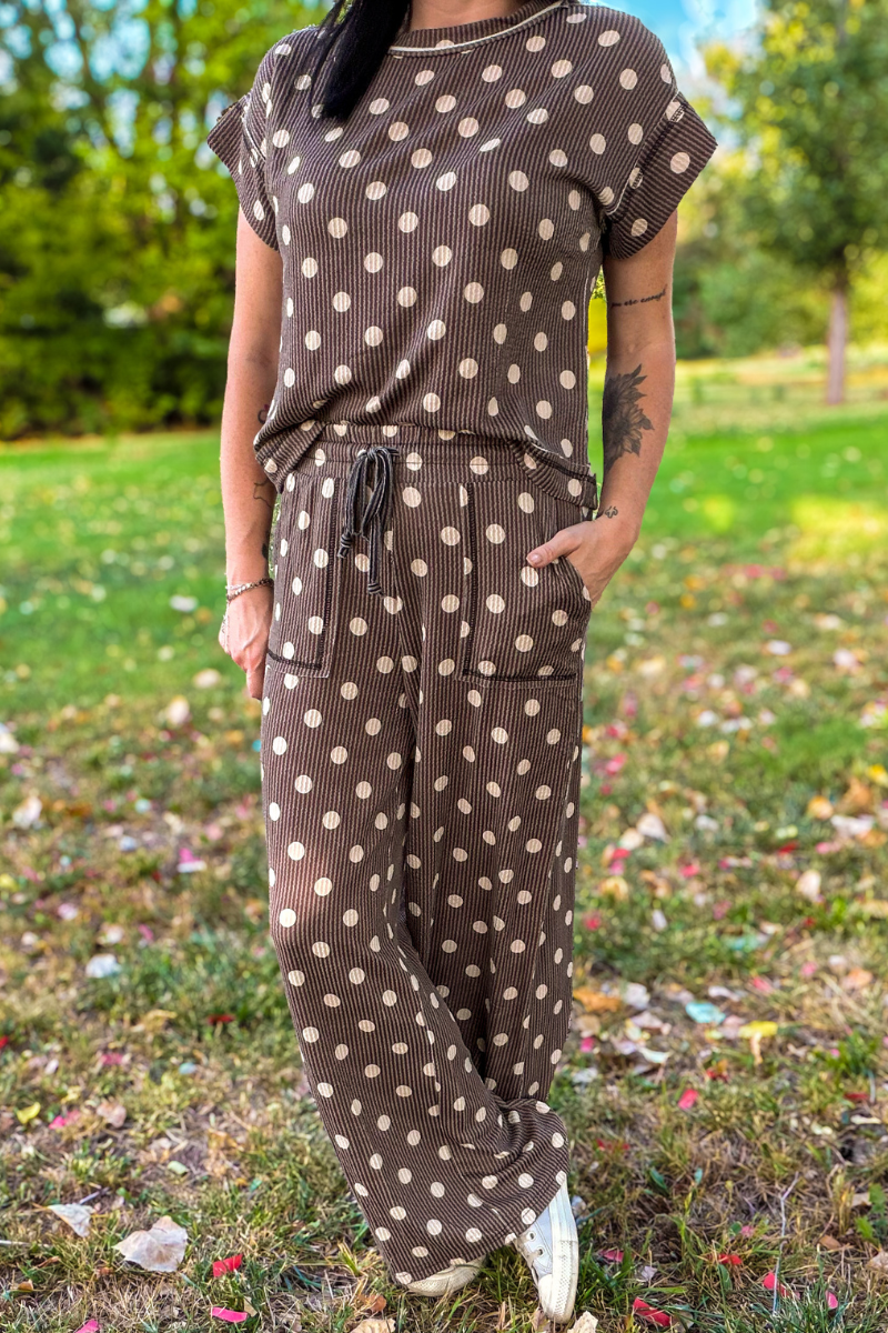 Mocha Dot Pants