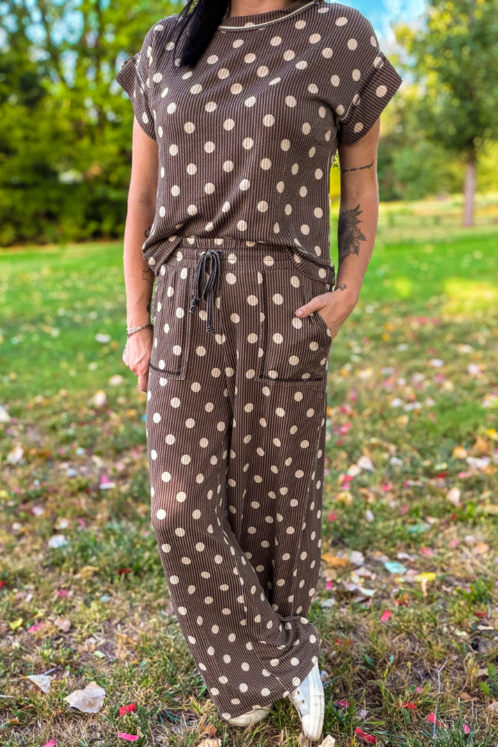 Mocha Dot Pants