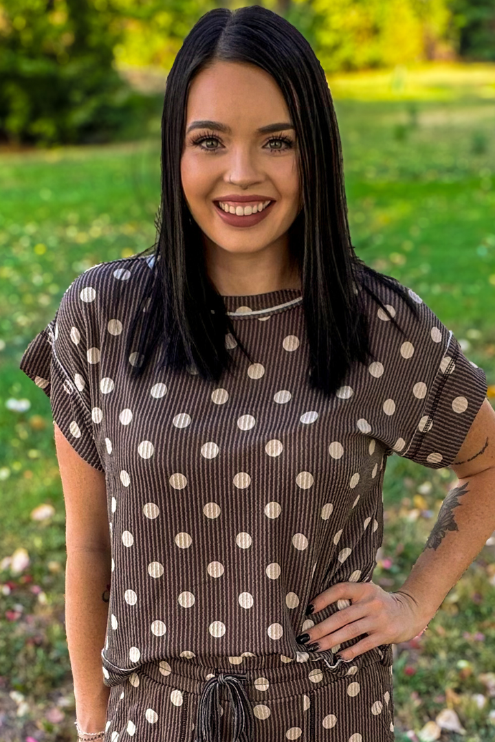 Mocha Dot Top