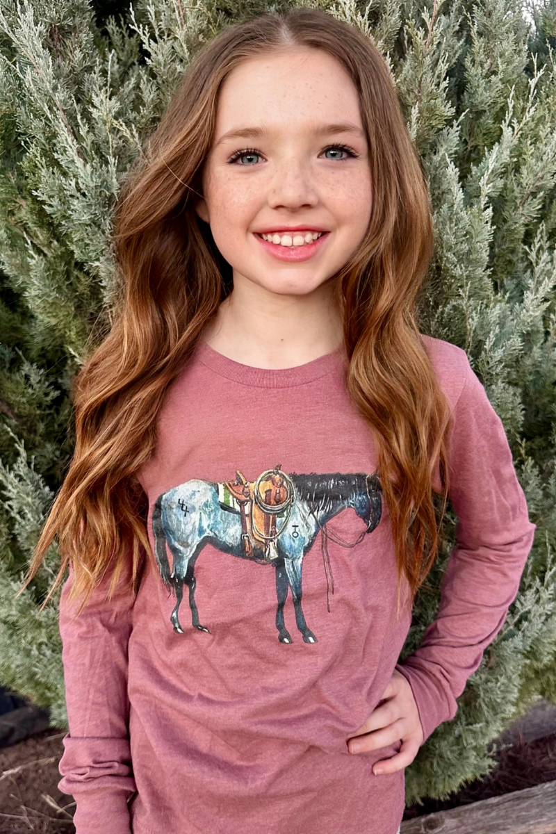 Mini Blu Roan Belle Long Sleeve Tee