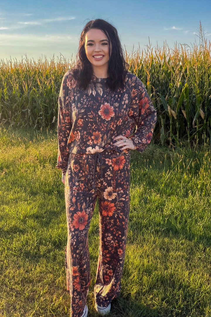 Amber Blossom Sweater Top
